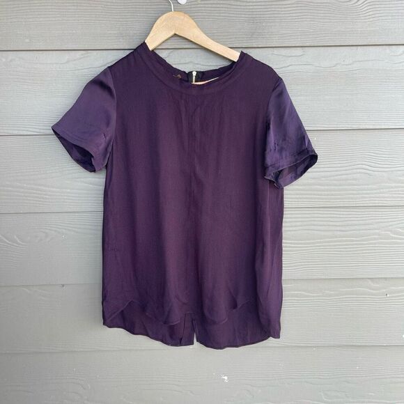 Rebecca Taylor purple silk blend blouse - Picture 1 of 4